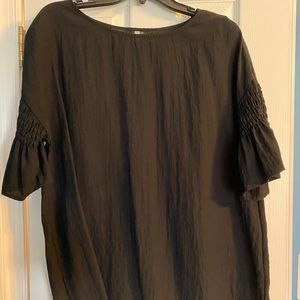 Black Boxy Blouse